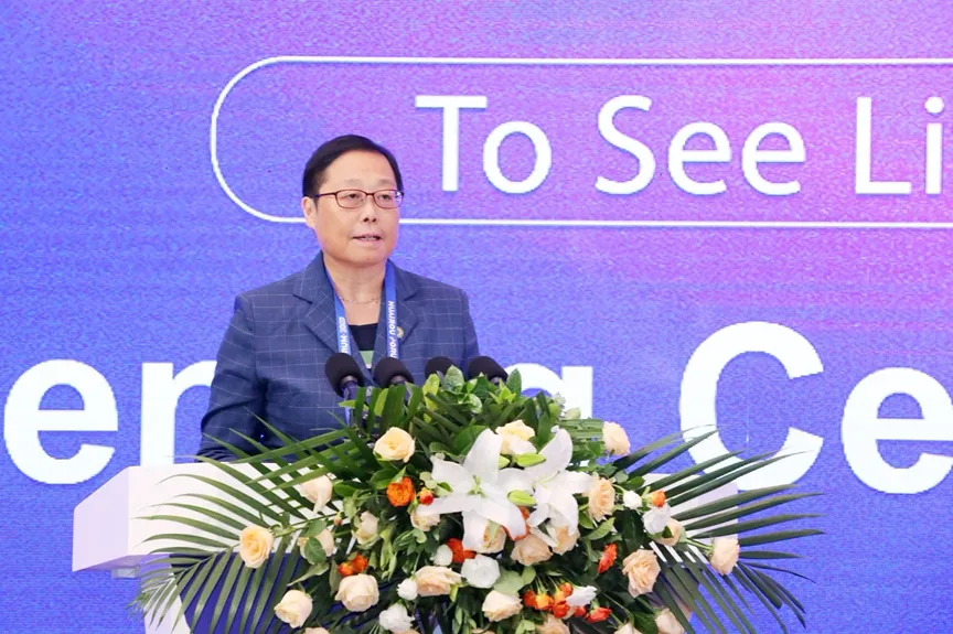 Hou Yan addressing the Third Huairou Forum